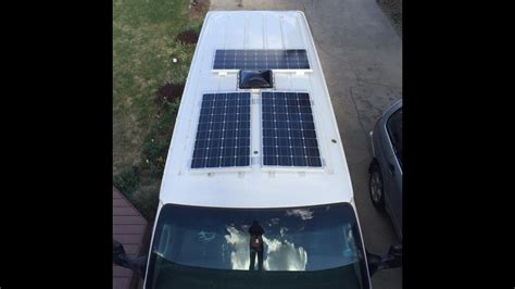 Living In A Van How To Install Renogy Solar Panels Vanlife Youtube