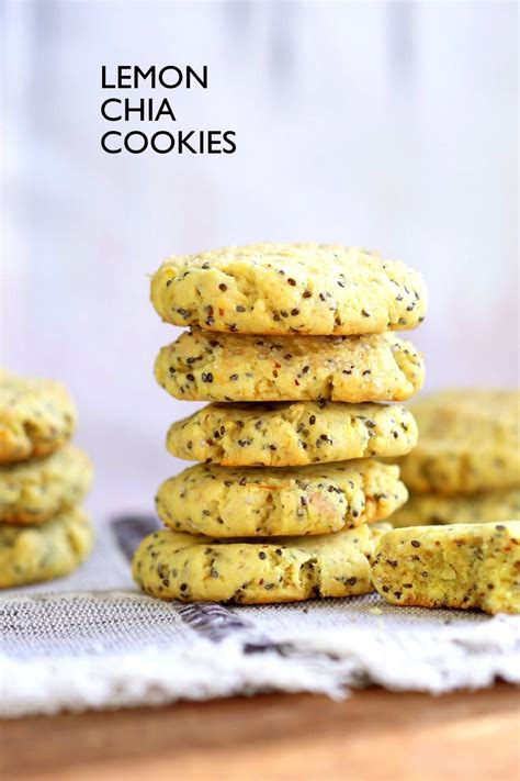 Vegan Lemon Cookies With Chia Seeds 1 Bowl Vegan Richa