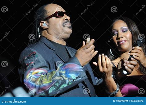 Stevie Wonder with Daughter Aisha Morris Editorial Stock Image - Image ...