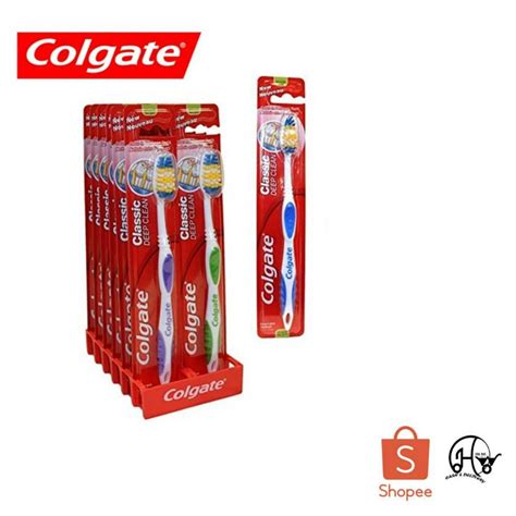 Colgate Classic Clean Medium Toothbrush Berus Gigi Colgate Classic Shopee Malaysia