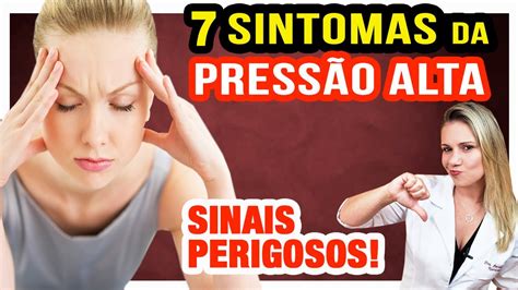 7 Sintomas da Pressão Alta SINAIS PERIGOSOS DA HIPERTENSÃO YouTube