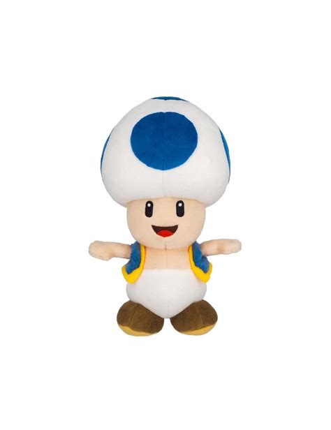 Super Mario Blue Toad Plush 20cm