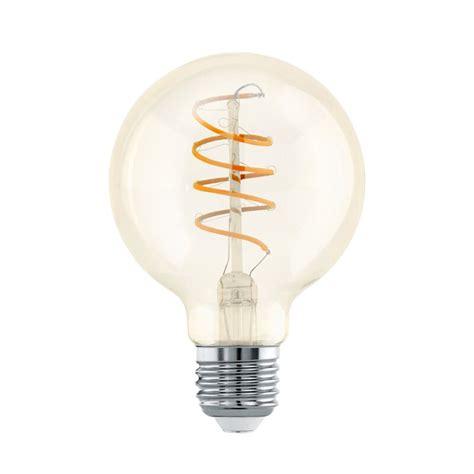 Eglo Led Spiral Filament Leuchtmittel Globe G W W E Gold