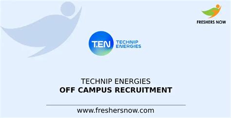 Technip Energies Off Campus Recruitment For Freshers