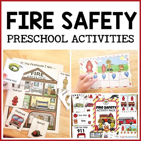 Fire Safety Preschool Activities Pre K Printable Fun