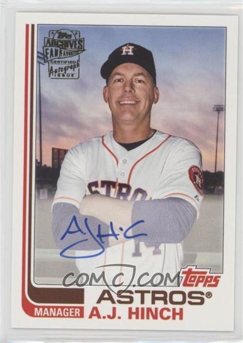 TxTom45's 2018 Topps Archives - Fan Favorites Autographs #FFA-AH - 1982 ...