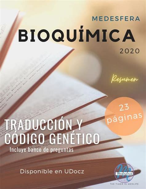 Bioquímica Traducción y Código genético Medesfera Medesfera de