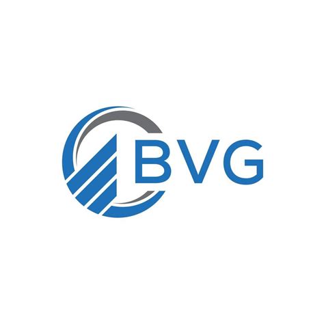 Bvg Flat Accounting Logo Design On White Background Bvg Creative