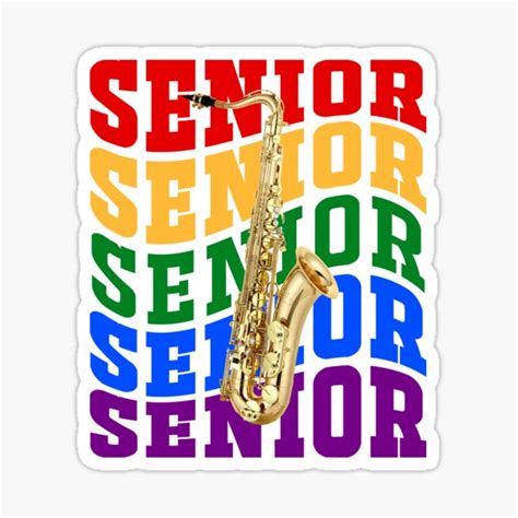 Marching Band Senior Tenor Saxophone Sticker For Sale By