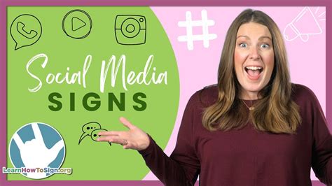 Social Media Signs In Asl American Sign Language Youtube