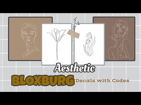 AESTHETIC ABSTRACT LINE ART DECALS FOR BLOXBURG ROBLOX YouTube