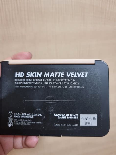 Make up for ever HD Skin Matte Velvet powder foundation, Beauty ...