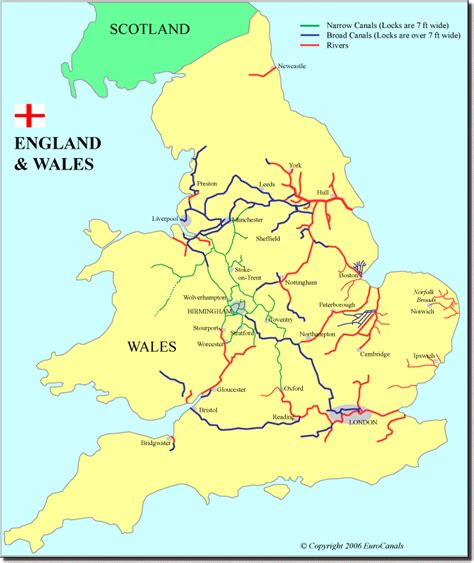 Canal System Uk Map Travelsfinderscom