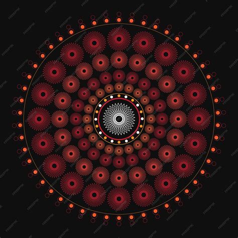 Premium Vector Mandala Rangoli Art Design