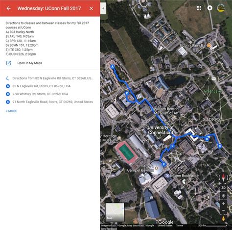 UConn Storrs Campus Map