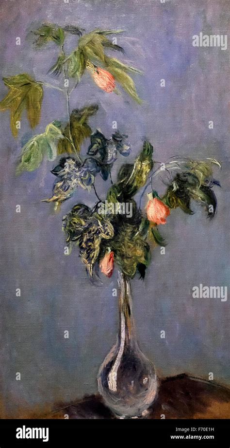 Flowers In A Vase Claude Monet 1888 Stock Photo Alamy