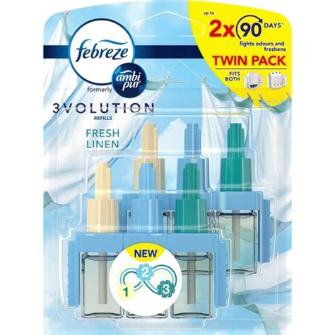 Febreze 3Volution Plug In Air Freshener Refill Twin Pack Lavender 2 X