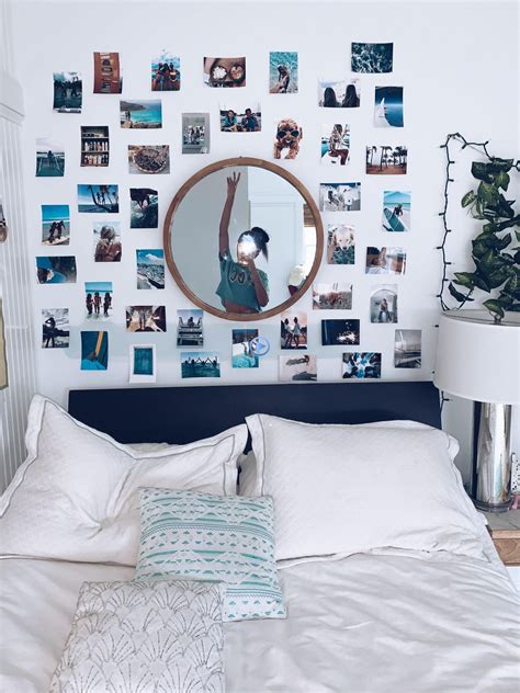 Wohnheim Raumdekor Minimalistisches Blau Sthetik Photo Walls