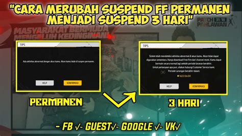 CARA MERUBAH SUSPEND PERMANEN JADI SUSPEND SEMENTARA Cara Unsuspend