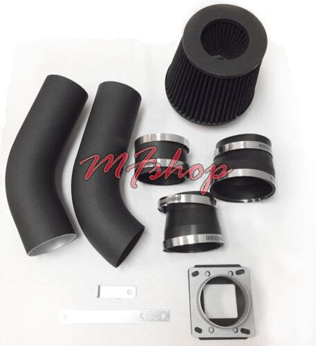 Coated Black 2pc For 1998 2001 Ford Ranger Mazda B2500 2 5l L4 Air Intake Kit Ebay