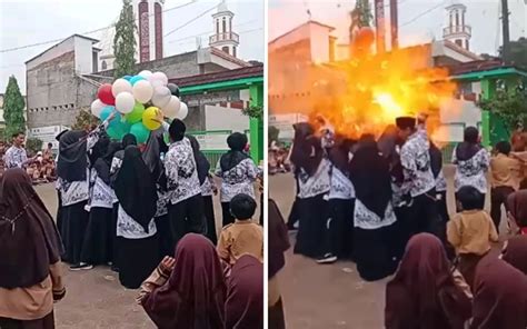 Viral Balon Meledak Di Perayaan Hari Guru Nasional Kok Bisa Okezone