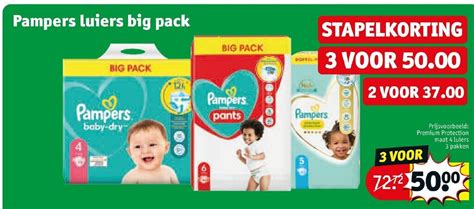 Pampers Luiers Big Pack Aanbieding Bij Kruidvat