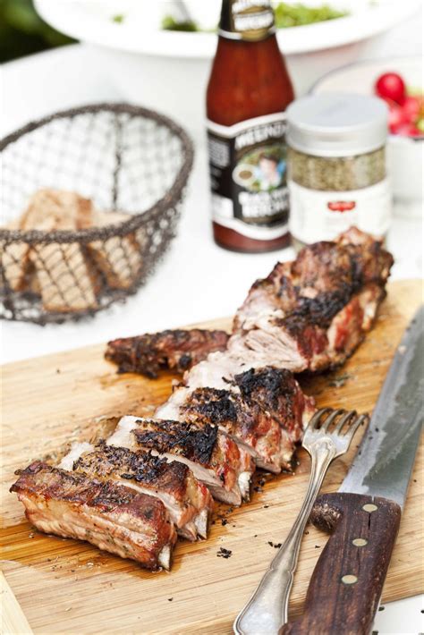 Travers De Porc Aux Herbes De Provence Grill Cuisson Au Barbecue Ou