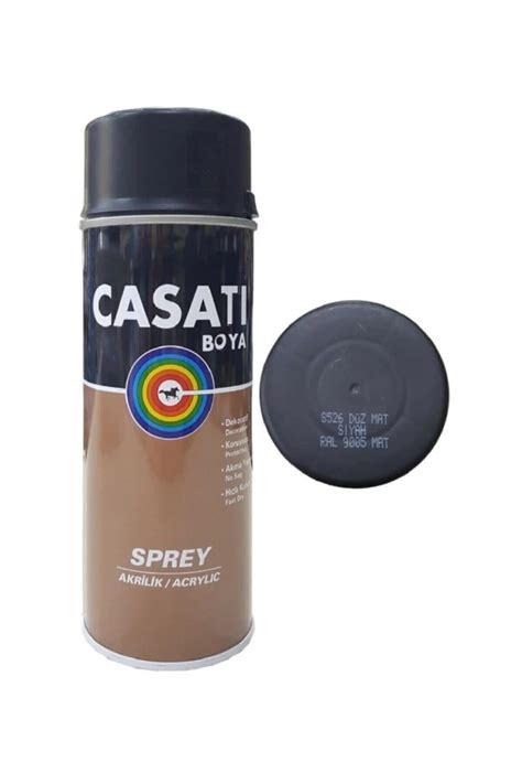 Casati Mat Siyah Akrilik Sprey Boya 400 Ml Fiyatı Yorumları Trendyol