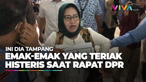 Tampang Emak Emak Yang Teriak Histeris Saat Rapat Kapolri Komisi III