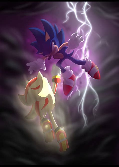 Super Shadow vs dark Sonic by Fug-Bug on DeviantArt