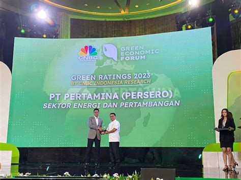 Gencarkan Bisnis Ramah Lingkungan Pertamina Raih Penghargaan Sebagai