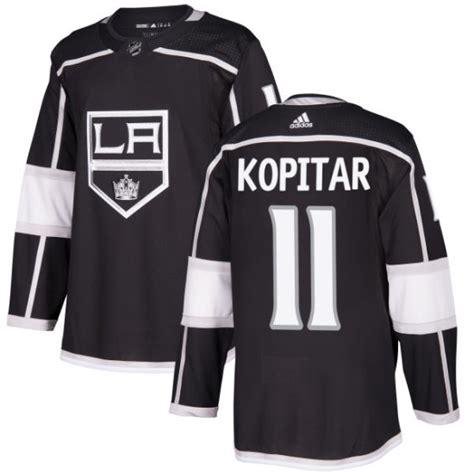 Men S Los Angeles Kings Anze Kopitar Adidas Authentic Jersey Black