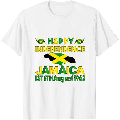 Womens Happy Independence Jamaica Day Jamaican Flag 1962 T Shirt