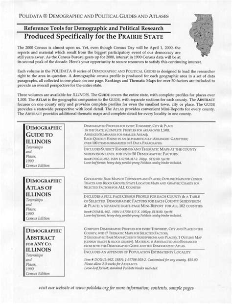 Polidata Illinois Demographic Abstract Bibliographic Info