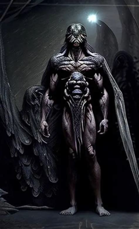 Six Winged Muscular Nephilim Openart