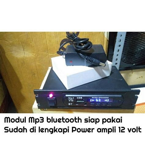 Jual Power Amplifier Mini V Mp Bluetooth Usb Radio Fm Mmc Aux Dengan