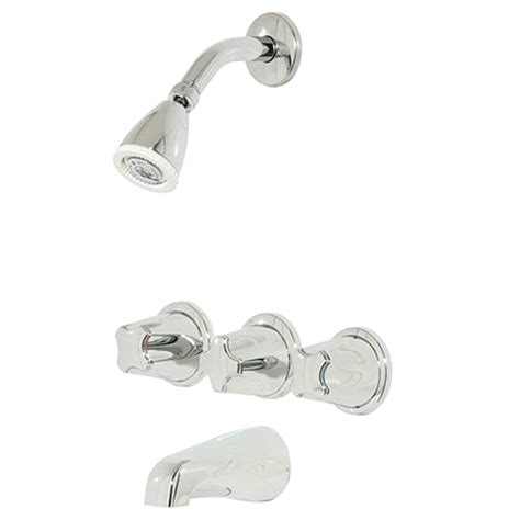 Pfister 3 Handle Tub And Shower Faucet With Metal Verve Knob Handles