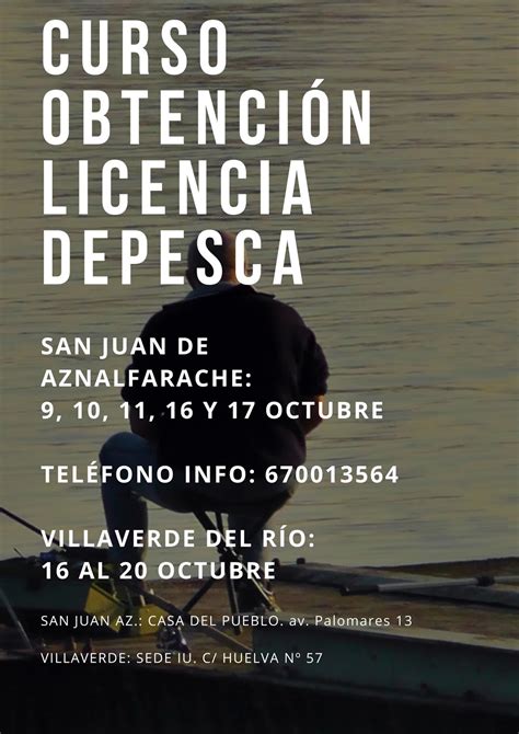 CURSO DE OBTENCIÓN DE LICENCIA DE PESCA CONTINENTAL EN ANDALUCÍA