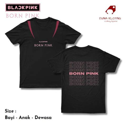 Jual Baju Kaos Anak Keluarga BIG SIZE Jumbo Kpop BLACKPINK BORN PINK