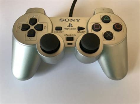 PS2 Original Controller SILBER DualShock 2 Sony PlayStation SCPH 10010