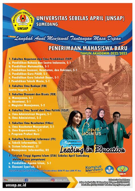 Formulir Brosur Poster Penerimaan Mahasiswa Baru Grafika Digital Hot