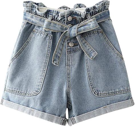 Jean Pantalones Cortos Short Mujer Ocasional Clásico Verano Del De