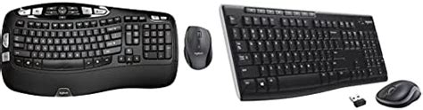 Logitech Mk Wireless Wave Ergonomic Keyboard And Mouse Combo