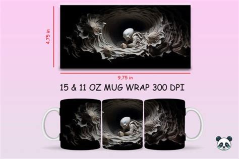 D Alien Mug Wrap Sublimation Bundle Bundle Creative Fabrica