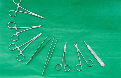 Premium Photo | Surgery tools with scissors for surgeon in medical ...