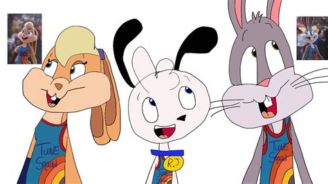 Bugs Bunny Lola Bunny And Rj Pup By Rjtoons On Deviantart