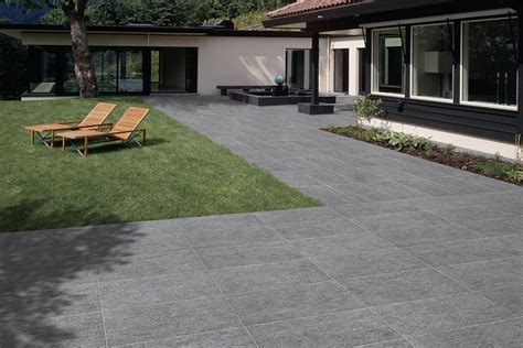 Stone Effect Tiles Grey Porcelain Stoneware With Mass Colouring