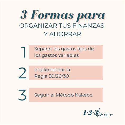 M Todos Para Organizar Tus Finanzas Personales Y Ahorrar