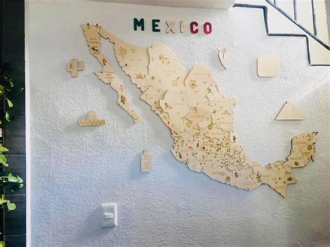 Mapa De Madera México Pueblos Mágicos By T México Meses Sin Intereses