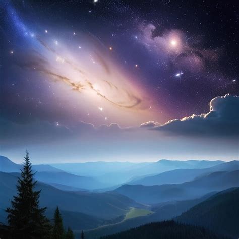 Premium Photo Celestial Starfield Background With AI Generative